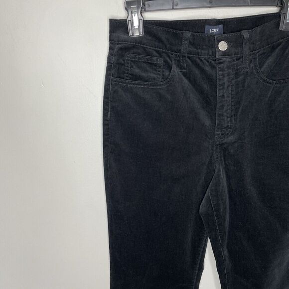 J.CREW Corduroy Pants Women 28 Full-Length Straight NEW Black Stretch BT006 - Picture 3 of 14